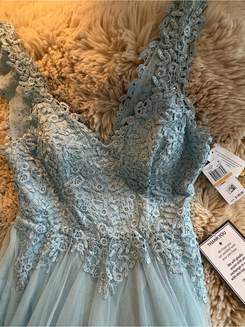 Say Yes To the Prom, Cinderella Blue Prom Dress - Never Worn
